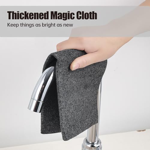Thickened Magic Cleaning Cloth, 2026 New Reusable Microfiber Cleaning Rag, Streak Free Multipurpose Microfiber Cleaning Cloth for Kitchen, Window, Mirror, Glass, Cars (5 PCS, 8x12 in)