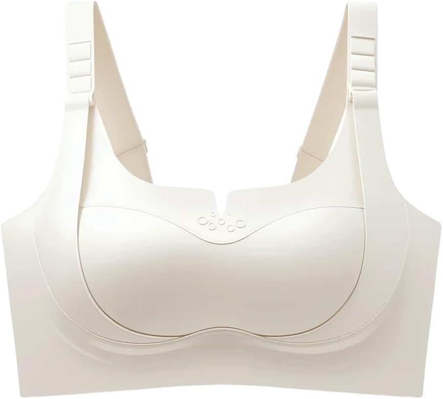 Womens Seamless Lift Bras, 2026 Upgrade Push Up Full Coverage Custom Bust Shaping Bra, Wireless Soft Bralettes for Seniors