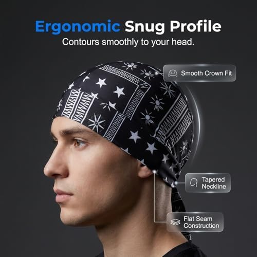 Elastic Cooling Headscarf Cap Set, 2026 New Breathable Cooling Head Scarf for Outdoor Cycling and Running