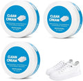 2Pcs White Shoe Cleaner Cream, Gentle Care Shoe Cleaner & Whitening Cream, Multipurpose No-Wash Solid Comes with Sponge