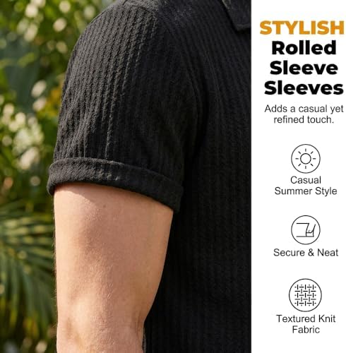 Men's Breeze Shirts for Beer Belly Quick Dry Casual Golf Shirt