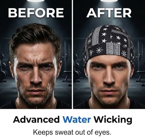 Elastic Cooling Headscarf Cap Set, 2026 New Breathable Cooling Head Scarf for Outdoor Cycling and Running