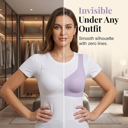 Womens Seamless Lift Bras, 2026 Upgrade Push Up Full Coverage Custom Bust Shaping Bra, Wireless Soft Bralettes for Seniors