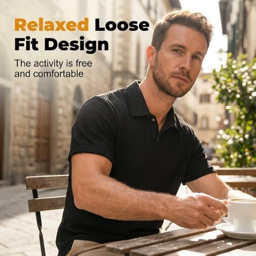 Men's Breeze Shirts for Beer Belly Quick Dry Casual Golf Shirt