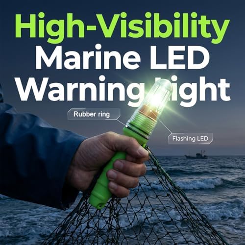 3 PCS Boat Flares, 2026 Upgrade Boat Flares Coast Guard Approved Marine, Electronic Boats Distress Flare for Fishing Boats, Buoys, Life Rafts (Green, Green)