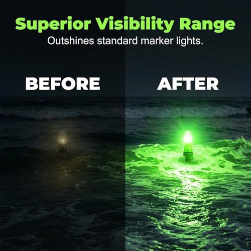 3 PCS Boat Flares, 2026 Upgrade Boat Flares Coast Guard Approved Marine, Electronic Boats Distress Flare for Fishing Boats, Buoys, Life Rafts (Green, Green)