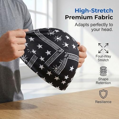 Elastic Cooling Headscarf Cap Set, 2026 New Breathable Cooling Head Scarf for Outdoor Cycling and Running