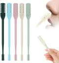 2-in-1 Nasal Hair Cutter, New Double Sided Nose Hair Knife for Men Women, 360° Rotating Nose Hairs Trimmer, Portable Manual Nostril Hair Remover Travel Essentials (5 PCS)