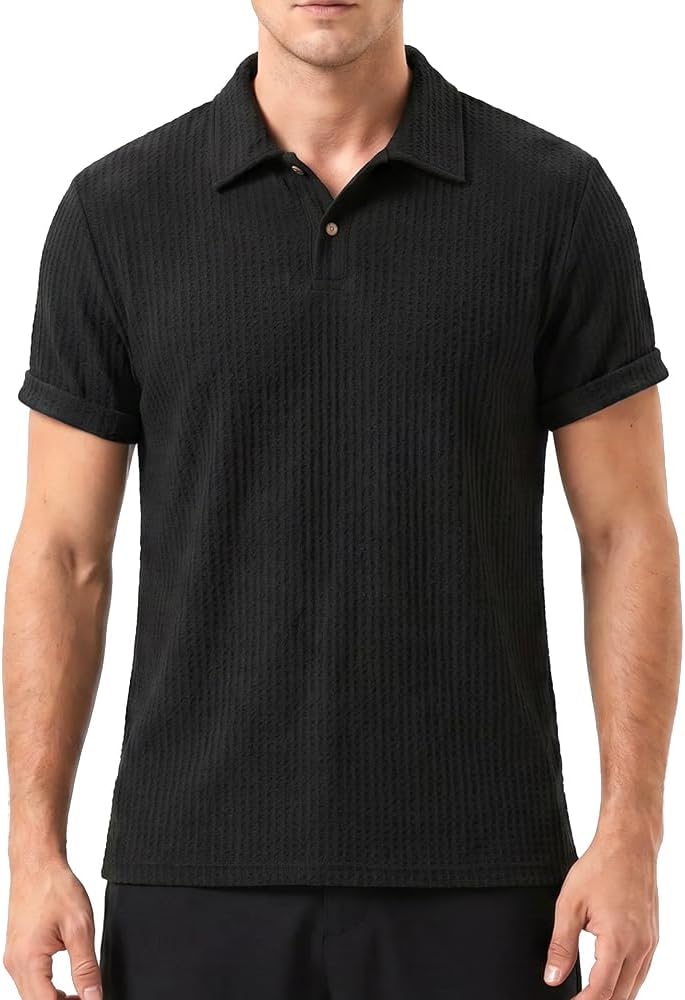 Men's Breeze Shirts for Beer Belly Quick Dry Casual Golf Shirt