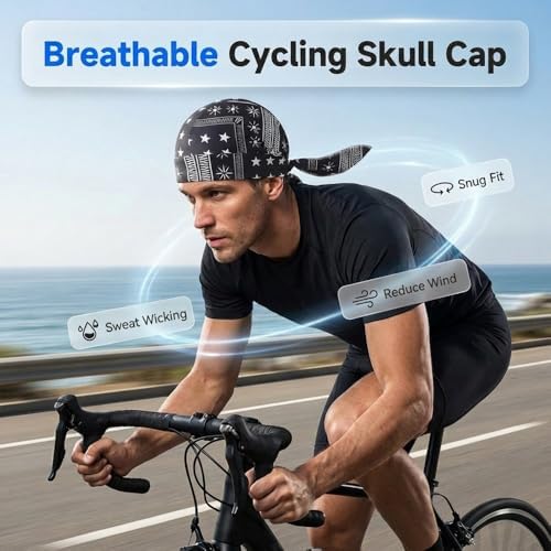 Elastic Cooling Headscarf Cap Set, 2026 New Breathable Cooling Head Scarf for Outdoor Cycling and Running