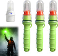 3 PCS Boat Flares, 2026 Upgrade Boat Flares Coast Guard Approved Marine, Electronic Boats Distress Flare for Fishing Boats, Buoys, Life Rafts (Green, Green)
