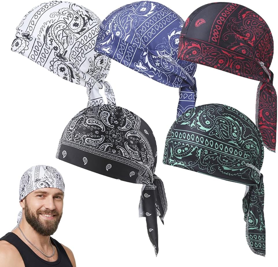 Cooling Skull Cap Helmet Liner, Elastic Cooling Headscarf Cap, Breathable Head Wrap Hat for Cycling Running